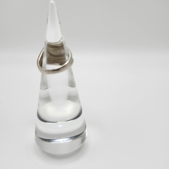 MWS signed, Sterling silver, Samara Jewelry Ring sz 7. Mark Wasserman. Puffy - Picture 6 of 6